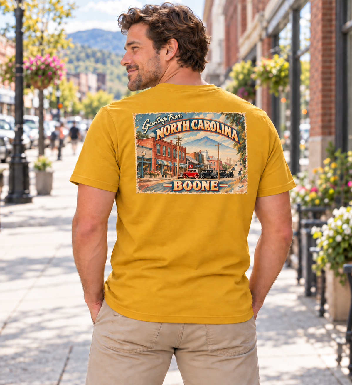 Vintage Postcard T-Shirt - Boone NC