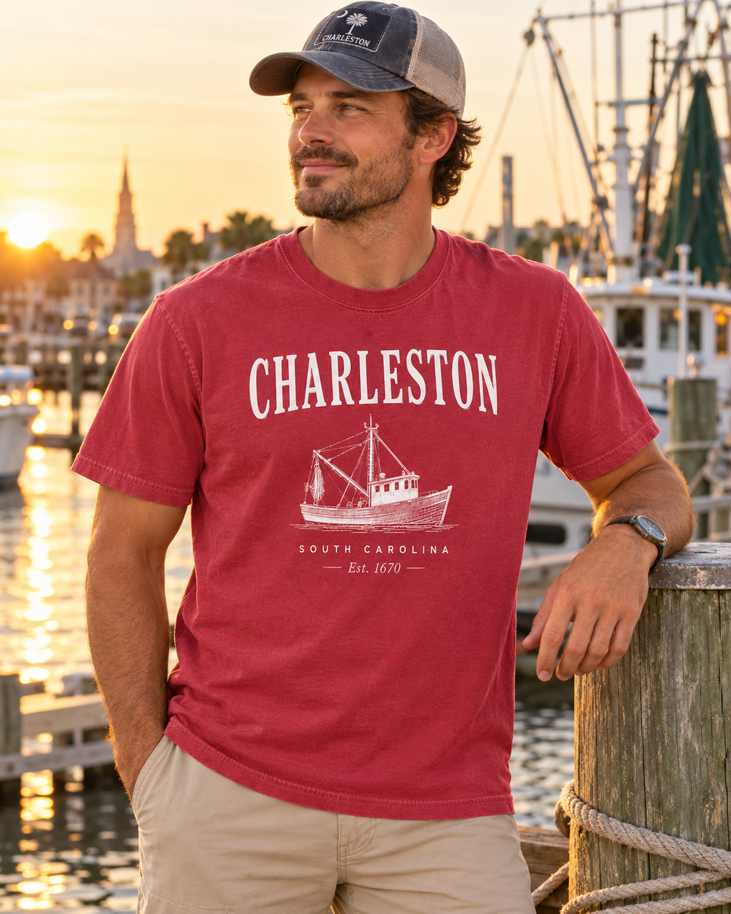 Carolina Forever - Charleston Shrimper T-Shirt
